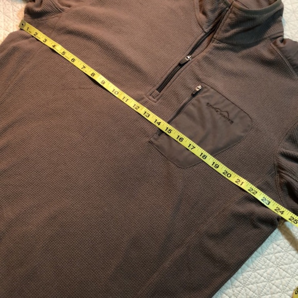 Eddie Bauer size Large cocoa brown knit shirt - Picture 7 of 8